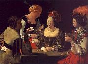 Georges de La Tour The Cheat with the Ace of Diamonds Sweden oil painting reproduction
